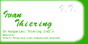 ivan thiering business card